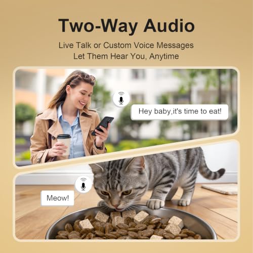 Minikey feeder app interface on smartphone