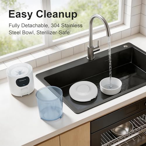 Minikey smart pet feeder side profile