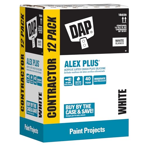 DAP Alex Plus white caulk 12 pack