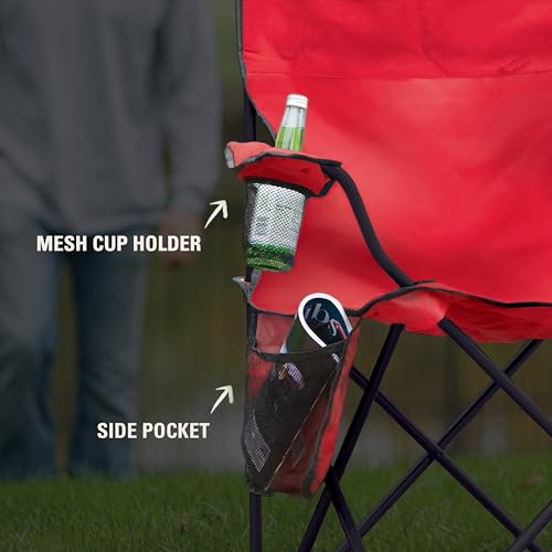 Folded Coleman chair for transport