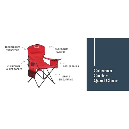 Coleman chair in outdoor camping setting