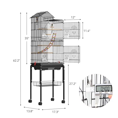 YITAHOME bird cage with open top design