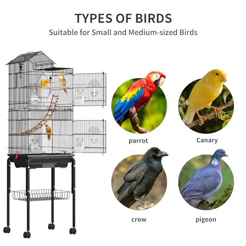 YITAHOME cage interior with perches and accessories