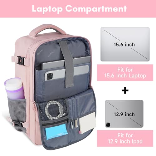 Side profile of Taygeer backpack with water bottle