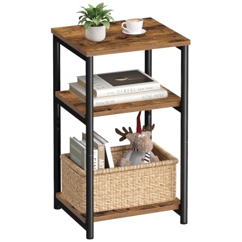 VASAGLE Side Table with 3 tiers