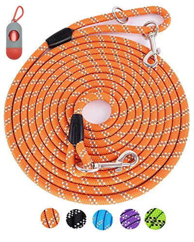 Lanwandeng 30FT long dog leash coiled
