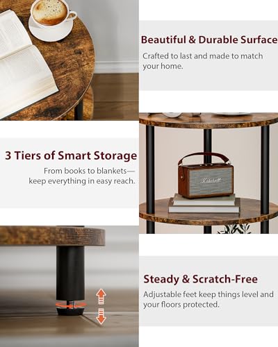 XBurmo Industrial Vintage Nightstand