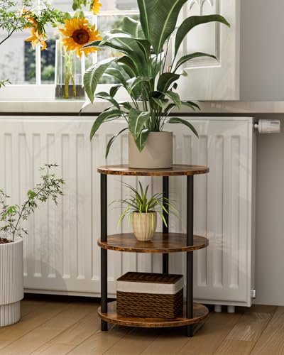 XBurmo Compact Storage Table Rustic Brown