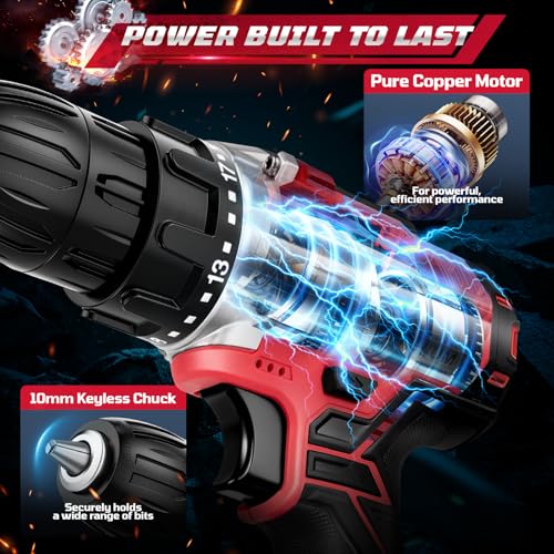 Close up of Rivlox drill clutch settings