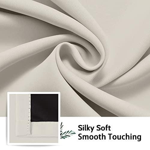 SimpleHome blackout curtains in cream color