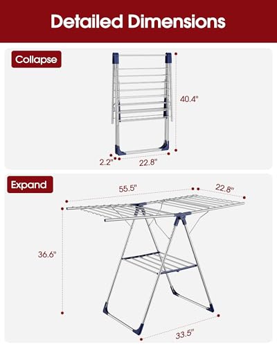 Sakugi drying rack rod spacing view