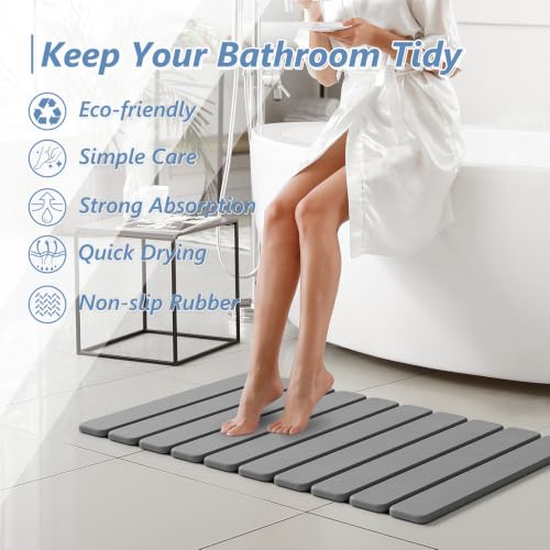 AWW stone mat inside a modern bathroom setting