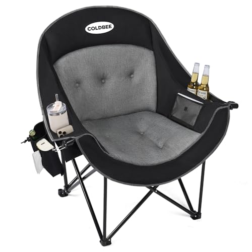 Coldbee Oversized Camping Chair in black