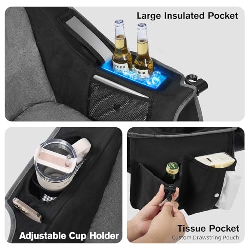 Camping chair shown in its carrying bag