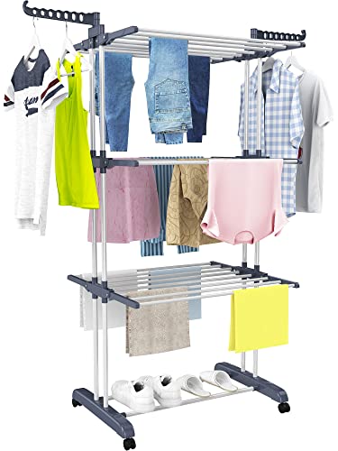 HOMIDEC 4-Tier Foldable Clothes Drying Rack