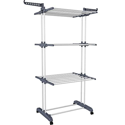 The 67.7 inch tall HOMIDEC rack in a room