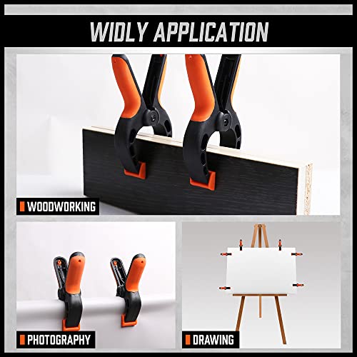 Quick-release button for wood clamps