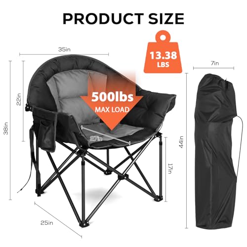 Romswi oversized chair cushioned padding detail