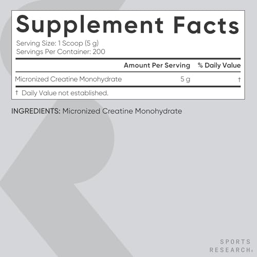 Scoop of Sports Research Creatine Monohydrate
