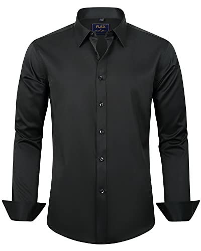J.VER black dress shirt front view
