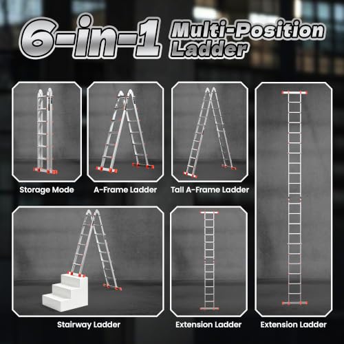 Soctone 22.5 Ft Ladder for high-reach tasks