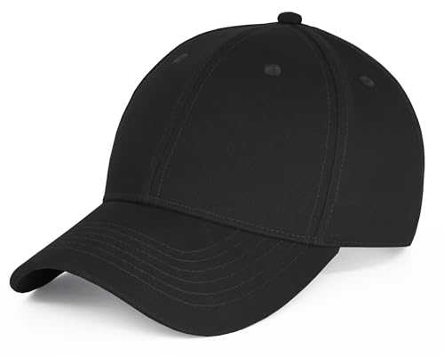 Artexia black cotton baseball cap front view