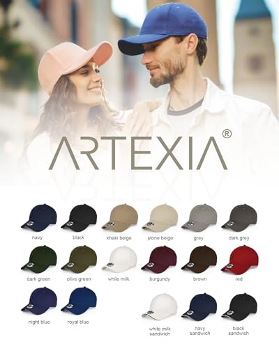 Artexia black unisex baseball cap visor