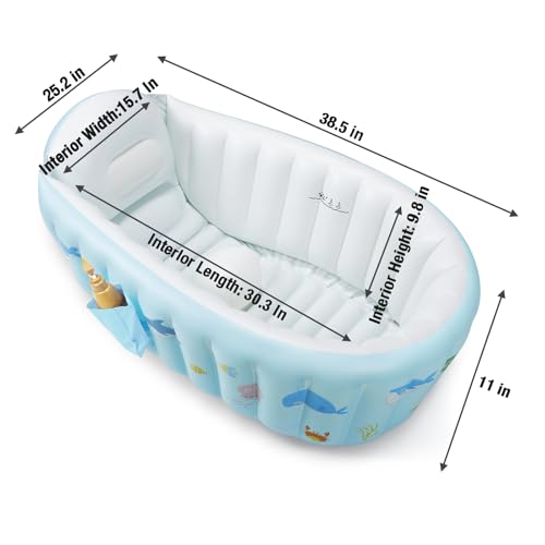 PandaEar whale design travel bath tub