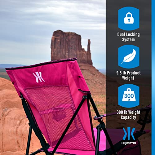 Folded Kijaro chair in carry bag
