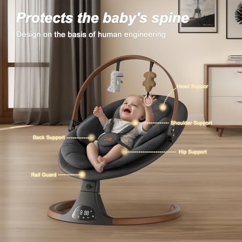 Monamii baby swing touch panel detail