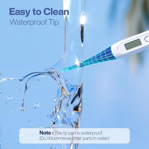 Dark blue Boncare digital thermometer profile
