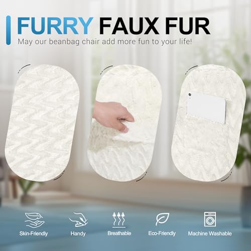 Top view of HABUTWAY giant bean bag chair