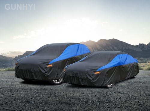 GUNHYI car cover installed on sedan