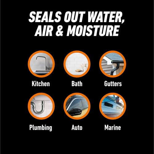 Gorilla sealant applied to a bathroom sink edge
