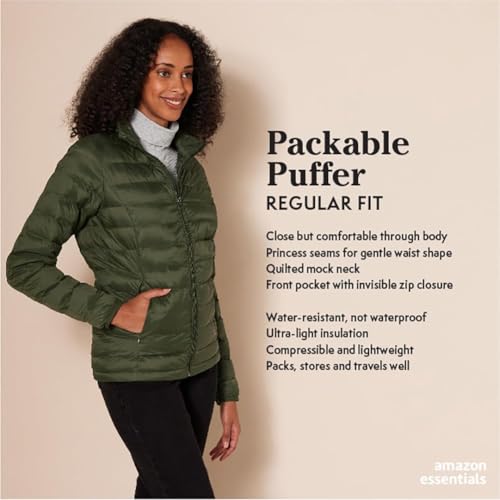 Essentials women's puffer jacket back quilted design