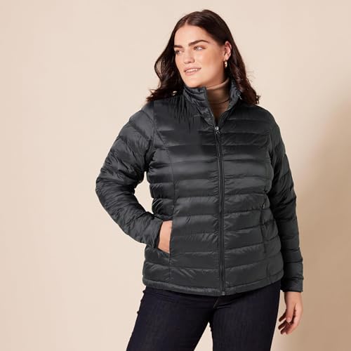 Essentials puffer jacket stand collar detail
