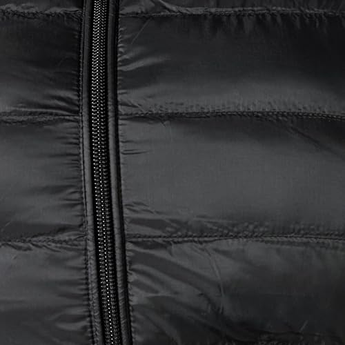 Essentials puffer jacket shown with packable storage bag