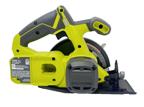 RYOBI green circular saw top view