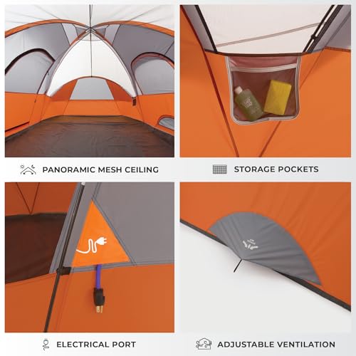 CORE tent electrical cord access port