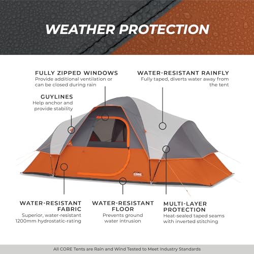 Packaged CORE 9 Person tent carry bag