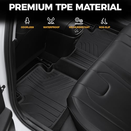 Rear passenger floor mat coverage