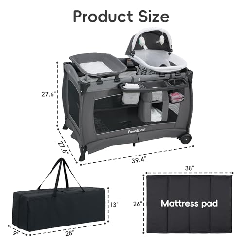 Pamo Babe foldable playard with changing table
