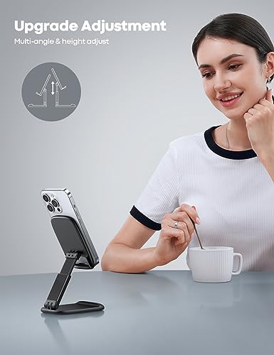 Lamicall phone stand folded for portability