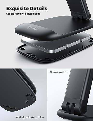 Lamicall stand used on a desktop with a tablet