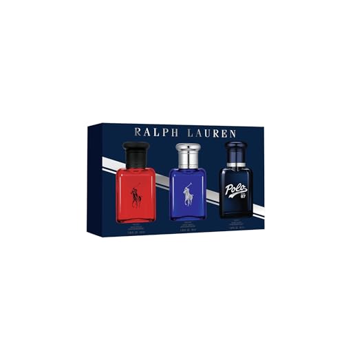 Ralph Lauren World of Polo Men's Cologne Trio Set bottles