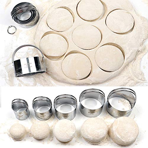 HULISEN 5-Pc biscuit cutter set silver