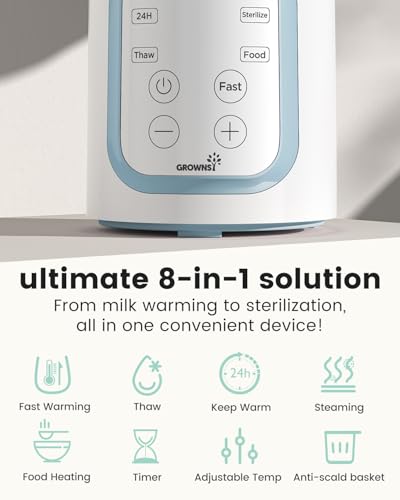 Grownsy bottle warmer control panel detail