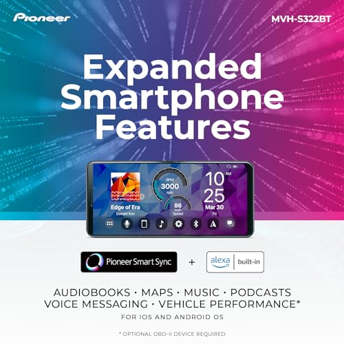 Pioneer MVH-S322BT side profile