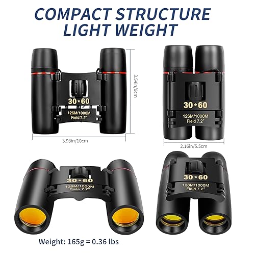 Side profile of QICBIUD binoculars showing rubber grip