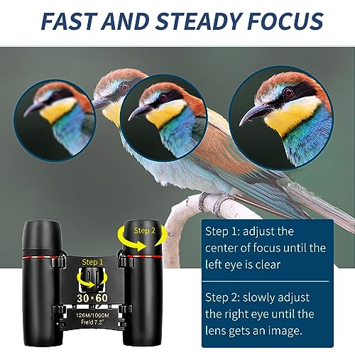Compact folded view of QICBIUD binoculars